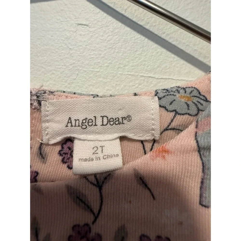 Angel Dear Dinosaur Dress Bamboo 2T VGUC